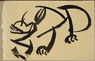 Katze kurz vor dem Sprung, 1913